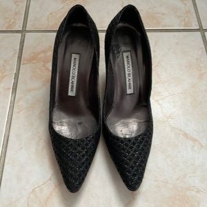 MUST GO BY WEDNESDAY SALE Manolo Blahnik Black Heels